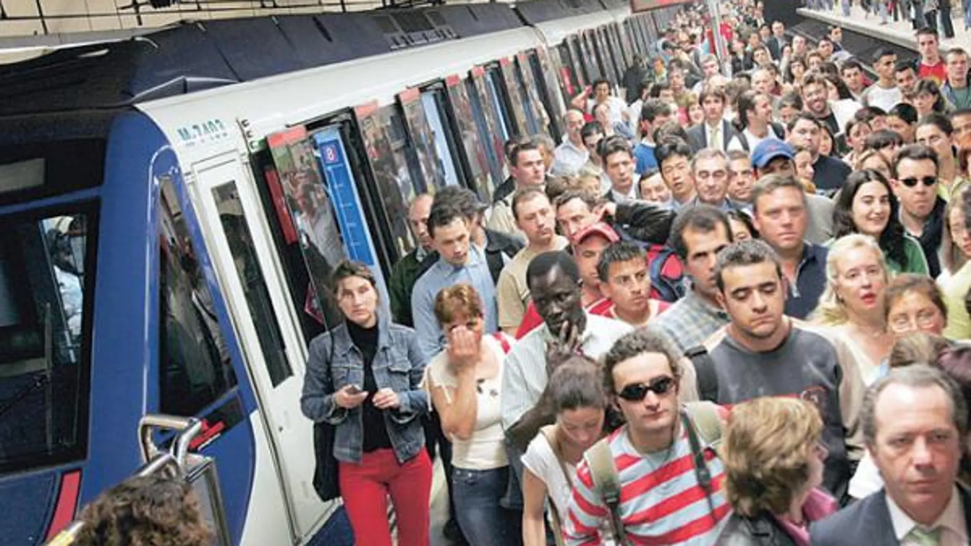 Huelga en el Metro en las horas punta