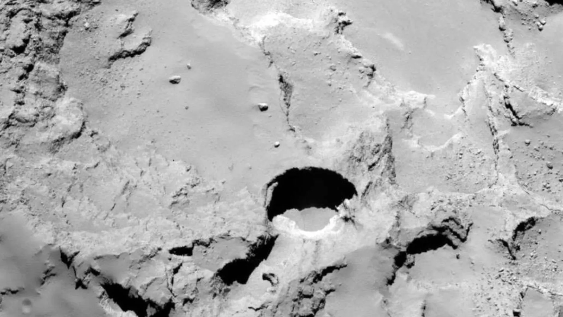 Una de las imágenes del cometa proporcionadas por Rosetta