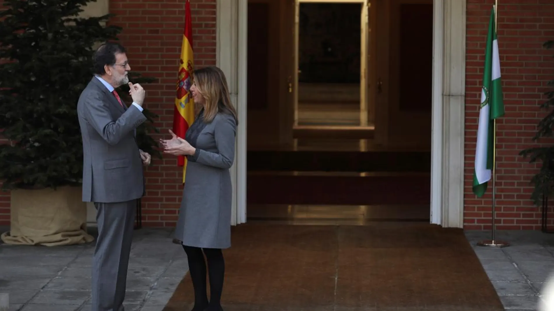 Mariano Rajoy y Susana Díaz, el miércoles pasado en la reunión que mantuvieron en la Moncloa