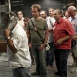 Trabajadores de Metro de Madrid a su llegada a los juzgados