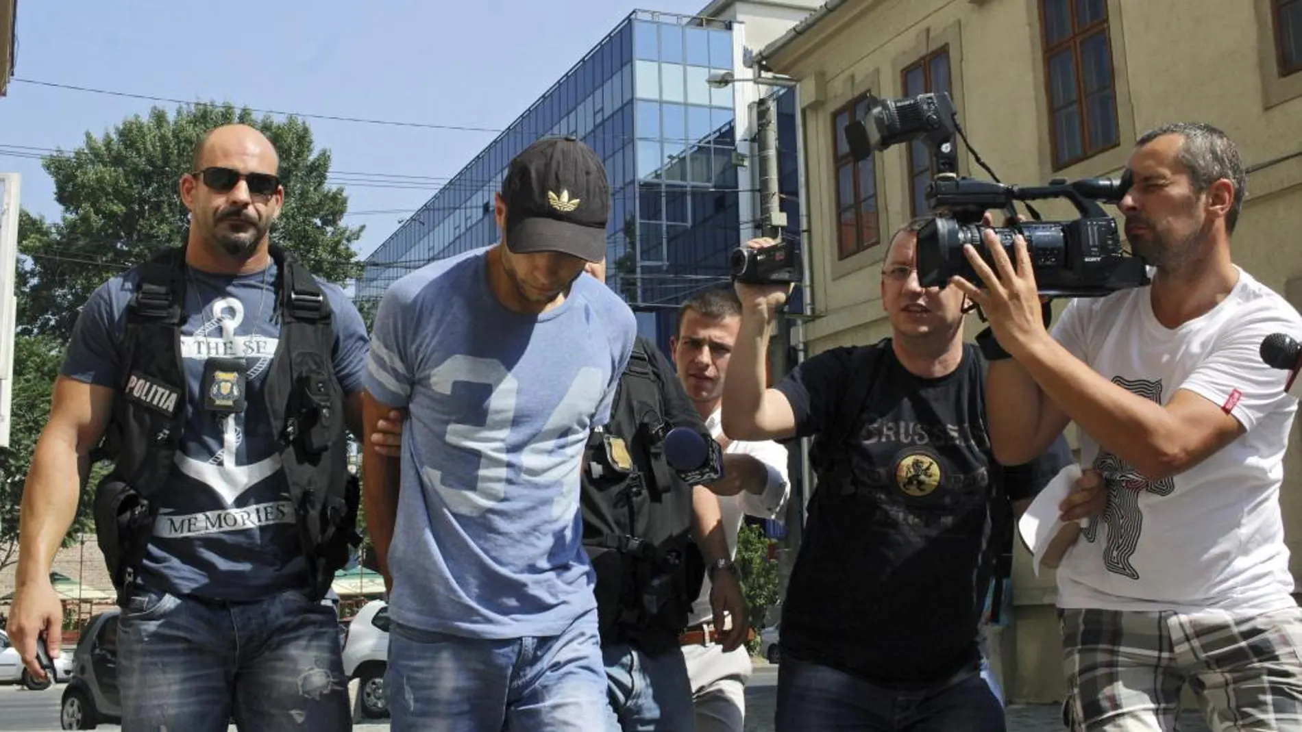 El español Sergio Morate, arrestado en Rumanía, el pasado 14 de agosto de 2015.