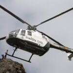 Imagen de archivo de un rescate del  Grupo de Rescate e Intervención de Montaña (Greim) de la Guardia Civil