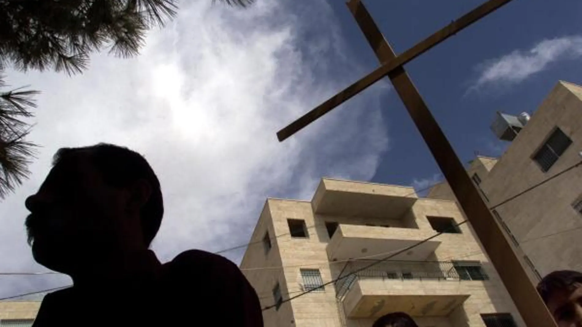 Cristianos palestinos en una foto de archivo