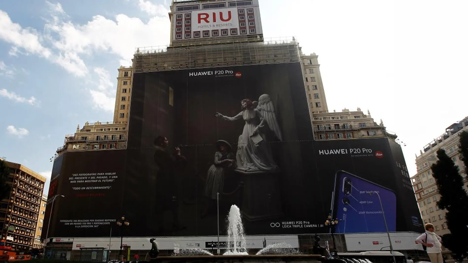 Fachada del hotel de la cadena Riu en Plaza de España/Efe