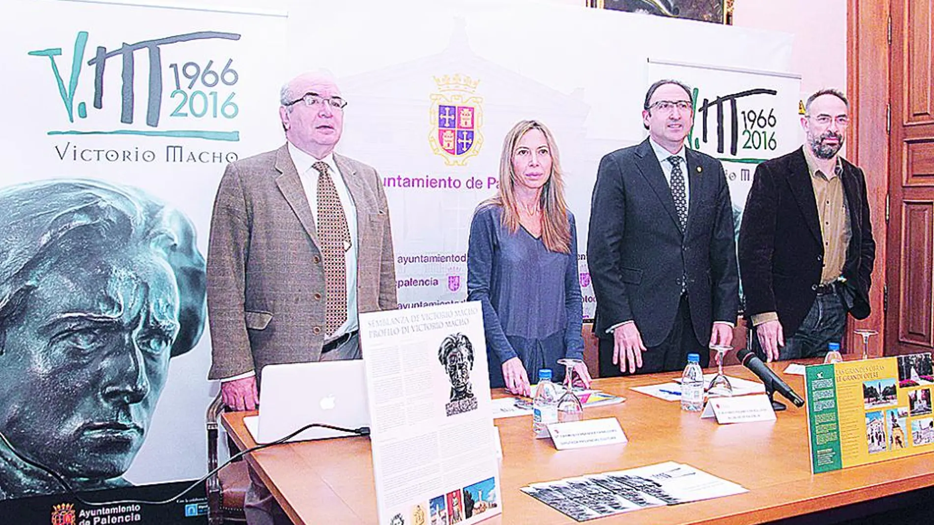 Alfonso Polanco, Carmen Fernández, Rafael Martínez y Luis Alonso, presentan los actos