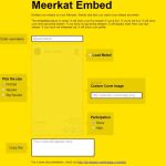 Meerkat ya te permite embeber vídeos en la web