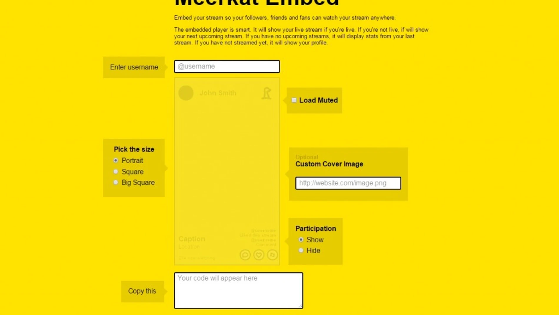 Meerkat ya te permite embeber vídeos en la web