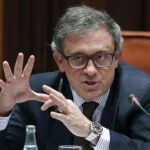 Jordi Pujol Ferrusola, hijo mayor del expresidente de la Generalitat Jordi Pujol, durante su comparecencia ante la comisión de investigación del Parlament.