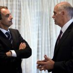 Zapatero charla con el primer ministro griego, Giorgos Papandreu, durante el encuentro que mantuvieron en Oslo