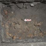 Fotografía cedida por el Instituto Nacional de Antropología e Historia hoy, jueves 20 de agosto de 2015, que muestra en detalle el sitio
