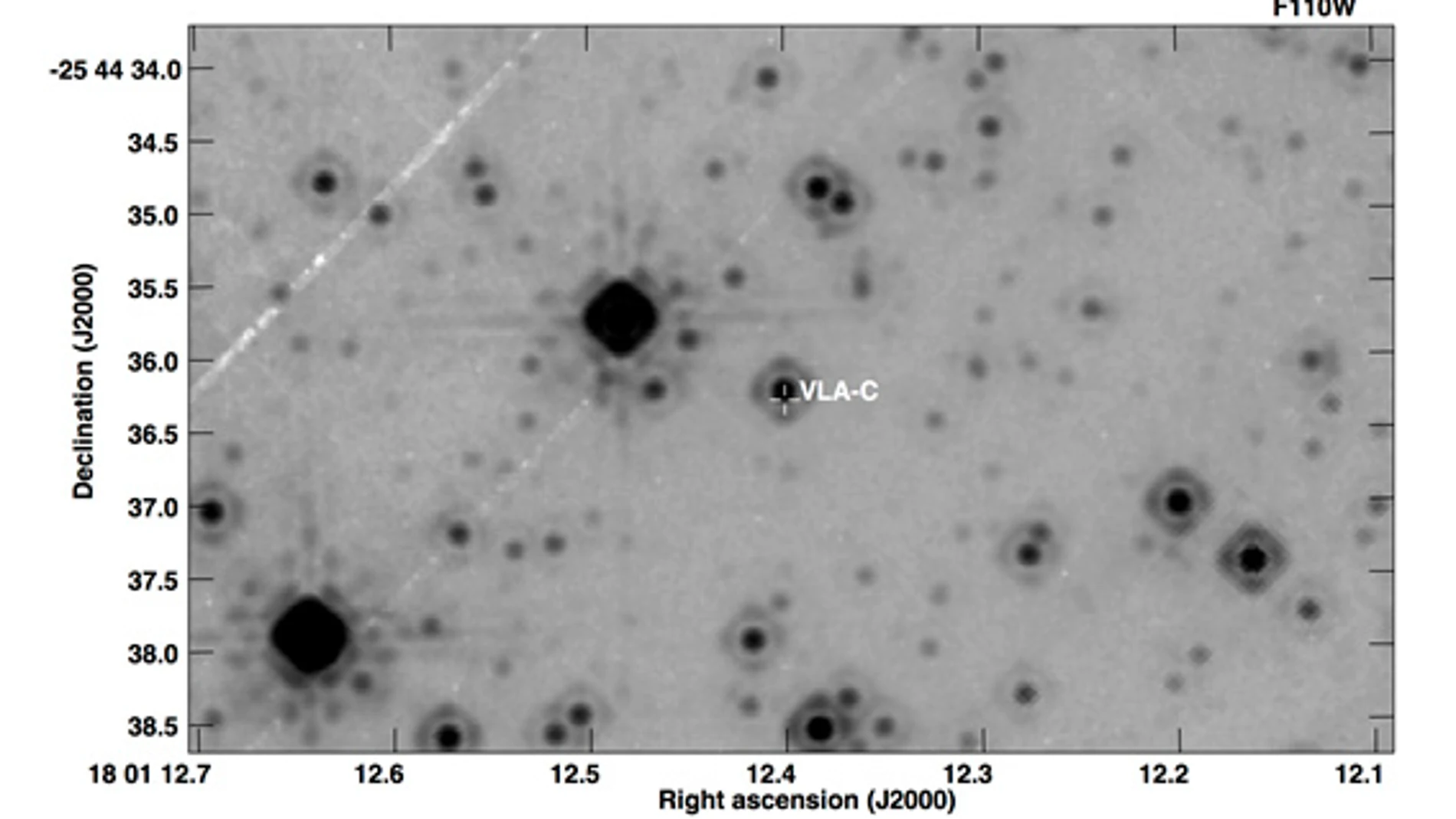 Imagen del Hubble que han utilizado los investigadores de la UJA