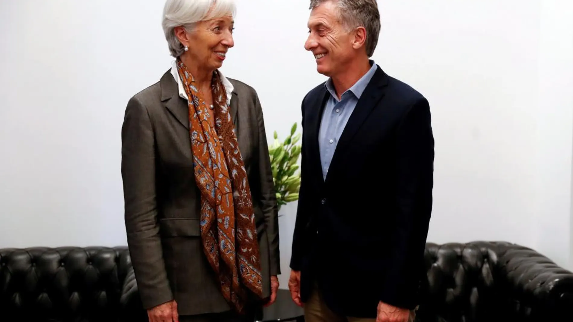 Christine Lagarde, gerente del FMI, y el presidente argentino Mauricio Macri el pasado mes de marzo