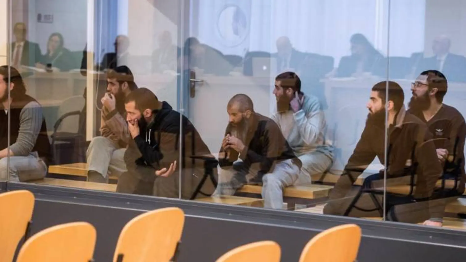 Los integrantes de la célula yihadista, desarticulada en 2015 en la operación Caronte, durante el juicio en la Audiencia Nacional