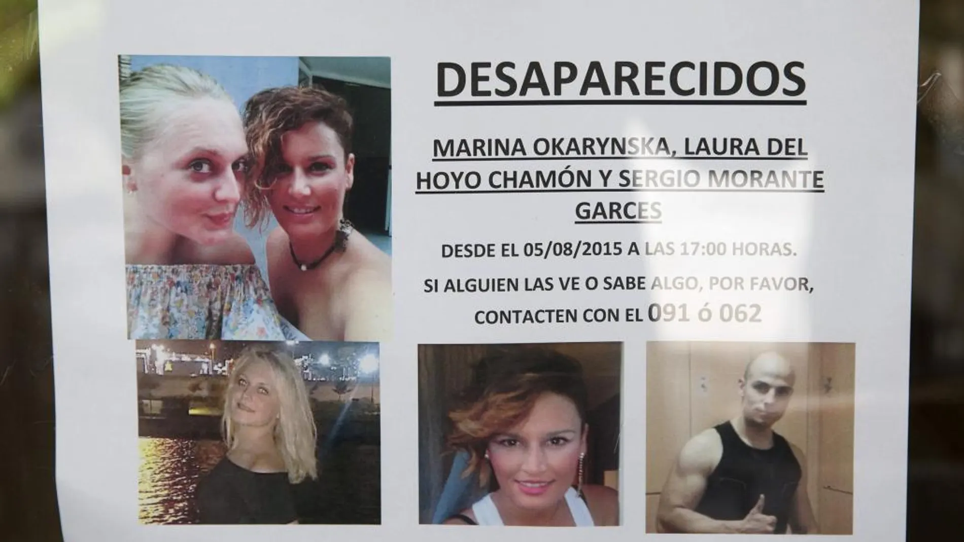 El cartel que anunciaba la desaparición en Cuenca de las dos jóvenes