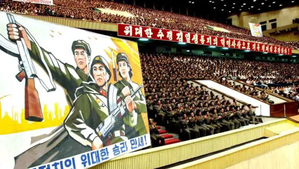 Decenas de miles de ciudadanos celebran el éxito de la segunda prueba nuclear de Corea del Norte