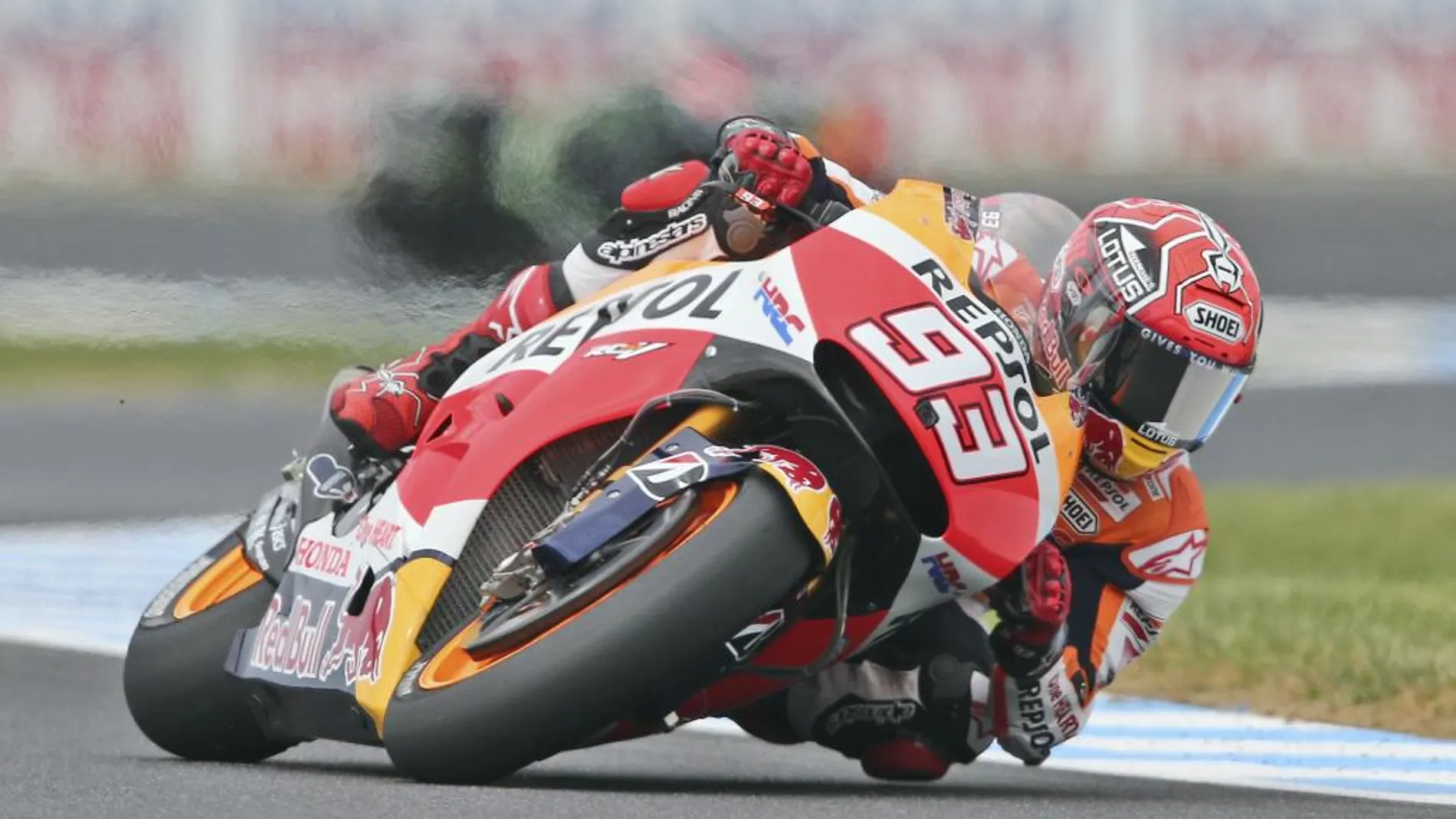 Márquez fue el más rápido en la segunda clasificación para el Gran Premio de Australia de MotoGP.