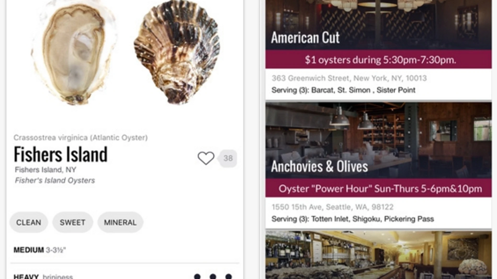 Pearl, una app para los amantes de las ostras