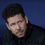 Diego Pablo Simeone durante el partido contra el Copenhague