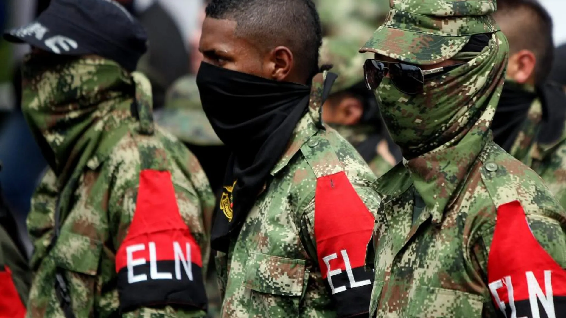 Imagen de los guerrilleros del Ejército de Liberación Nacional (ELN)