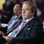 Michel Platin, presidente de la UEFA, que aspira a suceder a Blatter en la FIFA