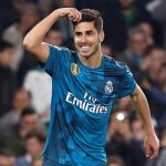 Marco Asensio celebra su gol. EFE/Jose Manuel Vidal