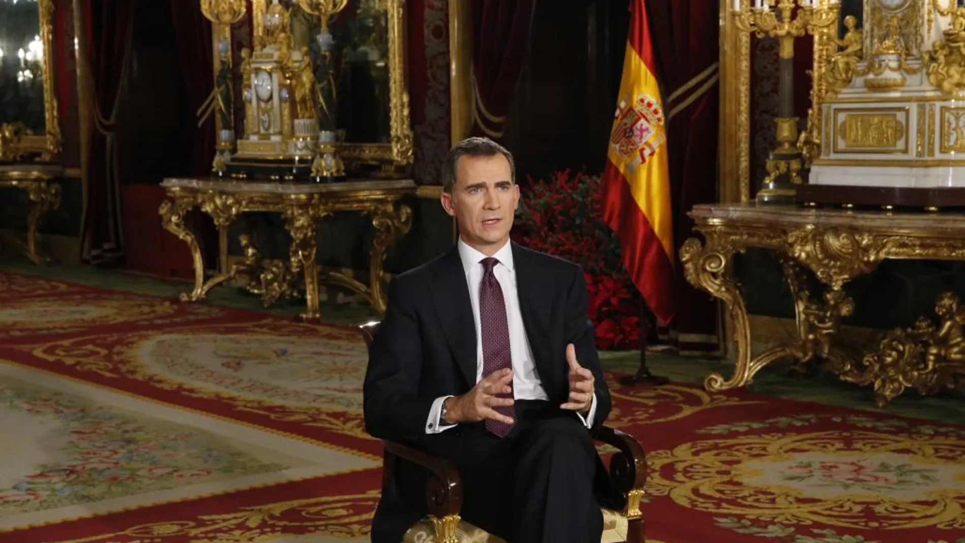 En directo: mensaje de Navidad de Felipe VI desde el Palacio Real