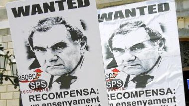 Cuarta protesta de los docentes porque Maragall no les escucha