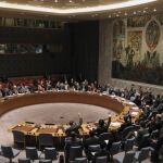 El Consejo de Seguridad de la ONU durante la votación
