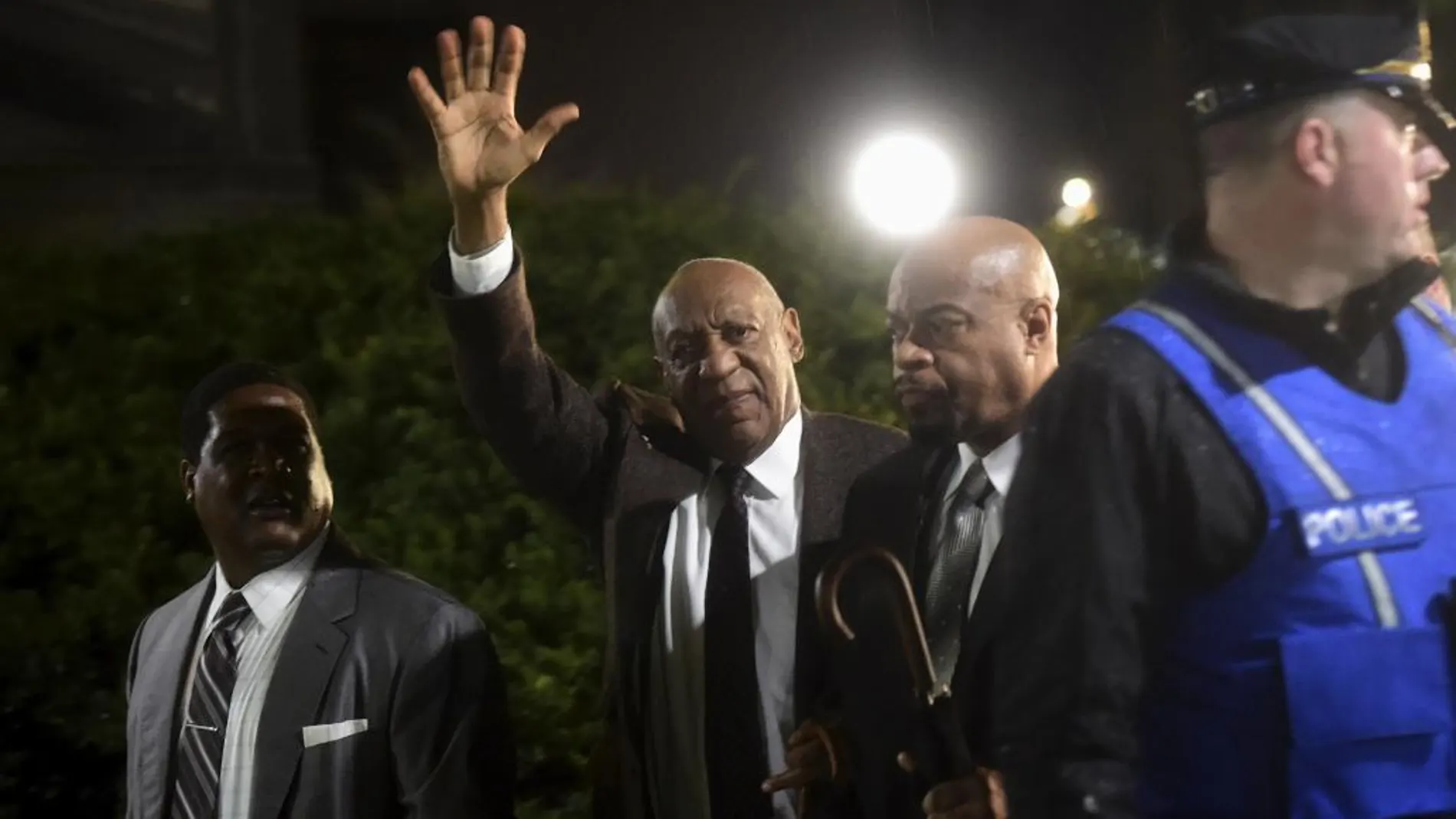 El actor Bill Cosby tras comparecer en Norristown, Pennsylvania.