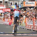 Bob Jungels, del Quick Step Floors, ganador de la Lieja-Bastoña-Lieja