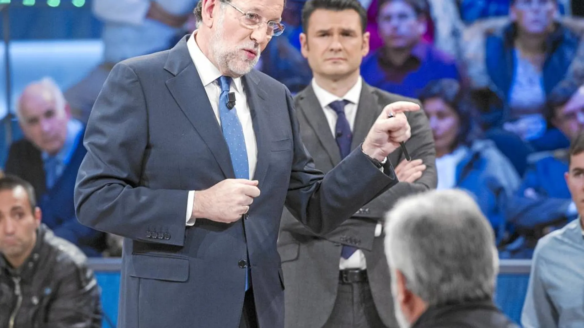 El presidente del Gobierno, en un momento del programa