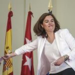 Soraya Sáenz de Santamaría ha visitado hoy el palacio del Infante Don Luis de Borbón de Boadilla del Monte (Madrid).