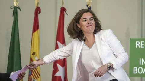 Soraya Sáenz de Santamaría ha visitado hoy el palacio del Infante Don Luis de Borbón de Boadilla del Monte (Madrid).