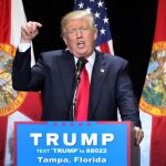 Donald Trump habla en un acto en Tampa (Forida)