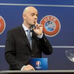 El Secretario General de la UEFA, Gianni Infantino.