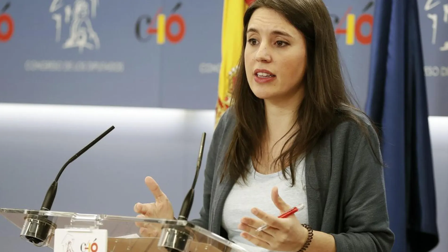 La portavoz de Podemos en el Congreso, Irene Montero, aseguró ayer que darán un «margencito» al Ejecutivo del PSOE