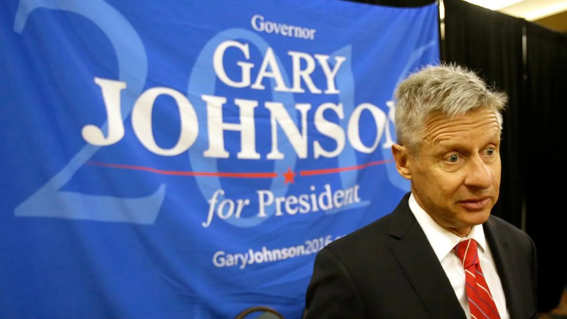 Gary Johnson habla tras ser elegido candidato del Partido Libertario.