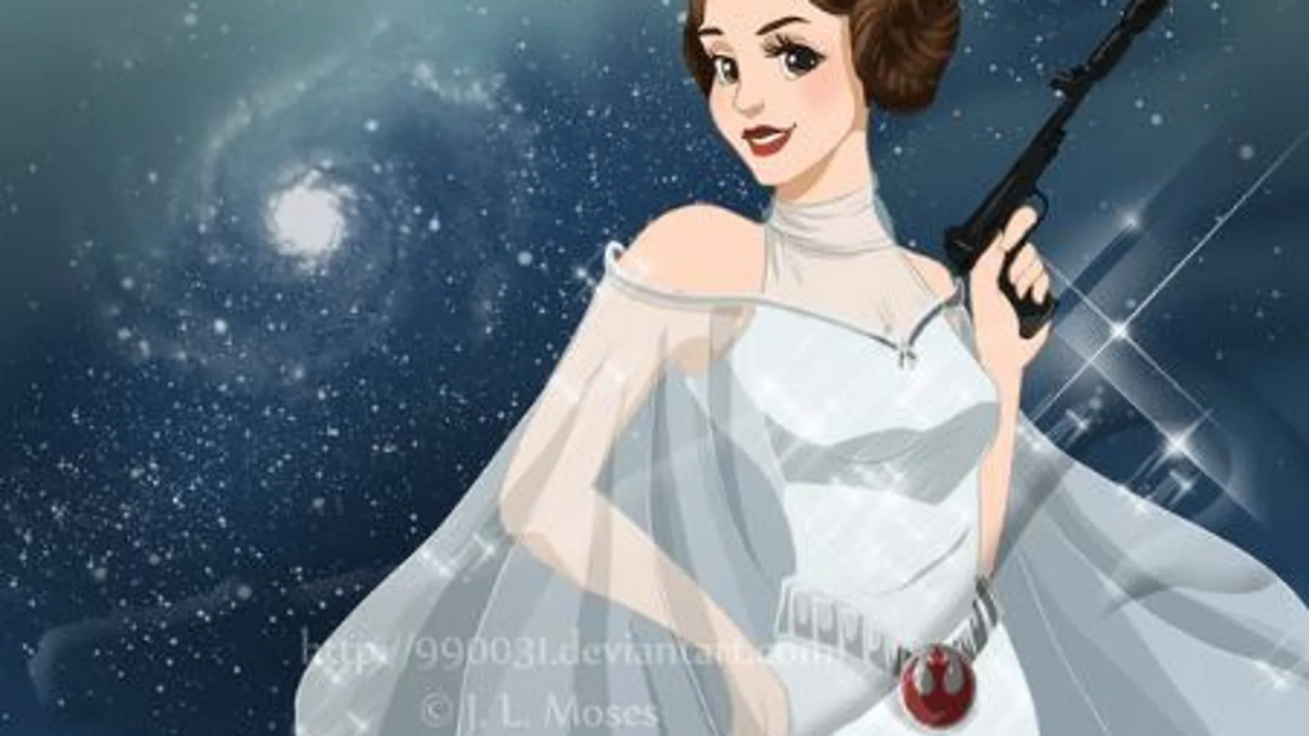 Animación de la Princesa Leia