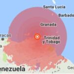 El epicentro se ha fijado a 21 kilómetros al noroeste de Yaguaraparo, en el estado venezolano de Sucre, y a una profundidad de 123 kilómetros