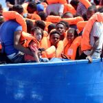 Algunos de los inmigrantes rescatados el pasado viernes. Foto: Reuters