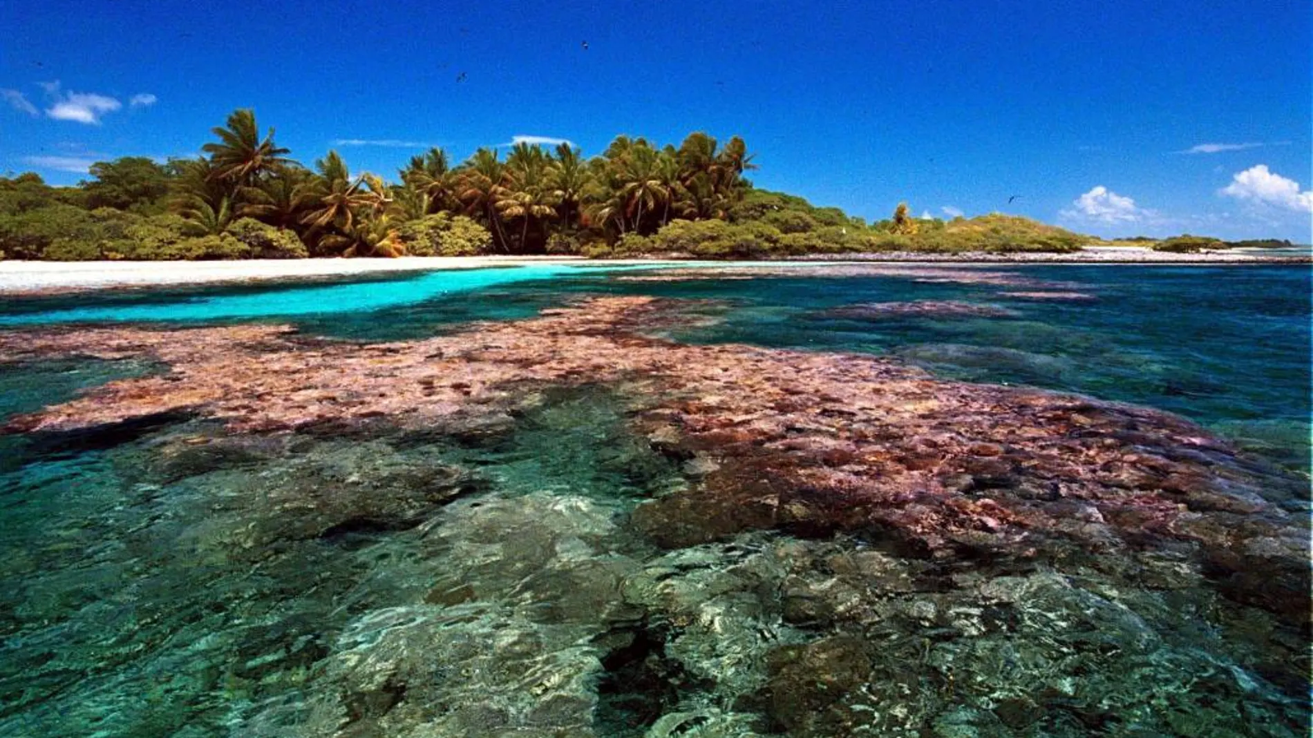 Imagen de las costas de Kiribati