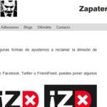 Llega el «¡Váyase, señor Zapatero!», en versión Internet