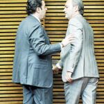 El vicepresidente Económico, Gerardo Camps con Alberto Fabra