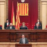Artur Mas inició ayer el debate de investidura, que se prolongará hasta el jueves