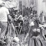 Una de las fotografías que Josep Carreras captó del rodaje con Elizabeth Taylor