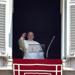 El Papa Francisco durante la oración del Angelus, el pasado domingo
