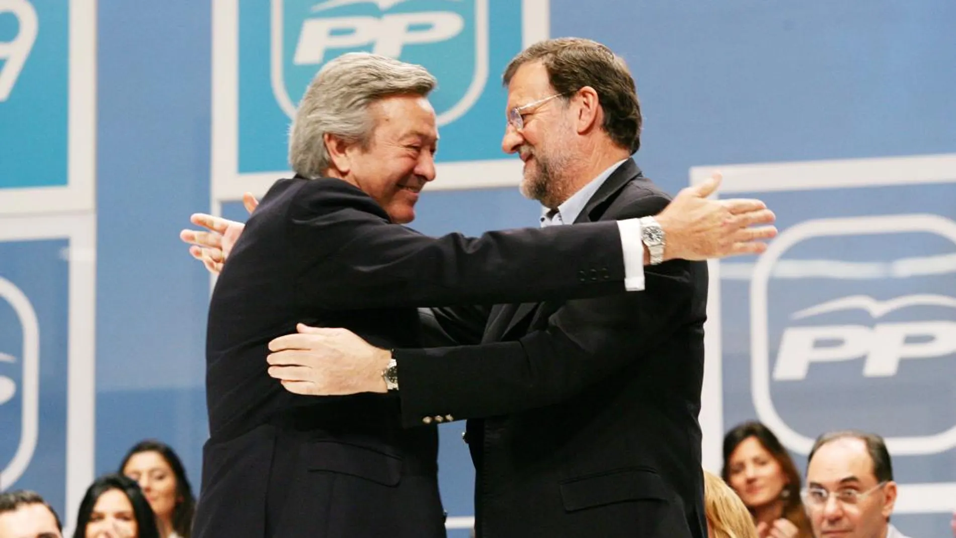 Luis de Grandes y Mariano Rajoy. Foto: Efe