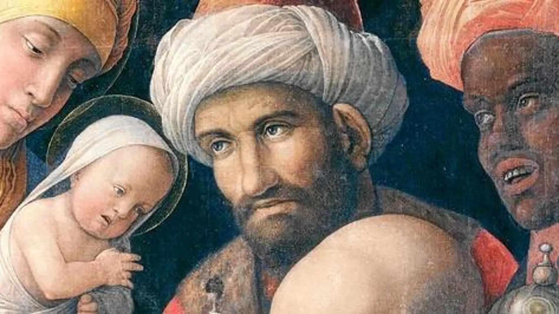 «Adoración de los Reyes Magos» de Andrea Mantegna