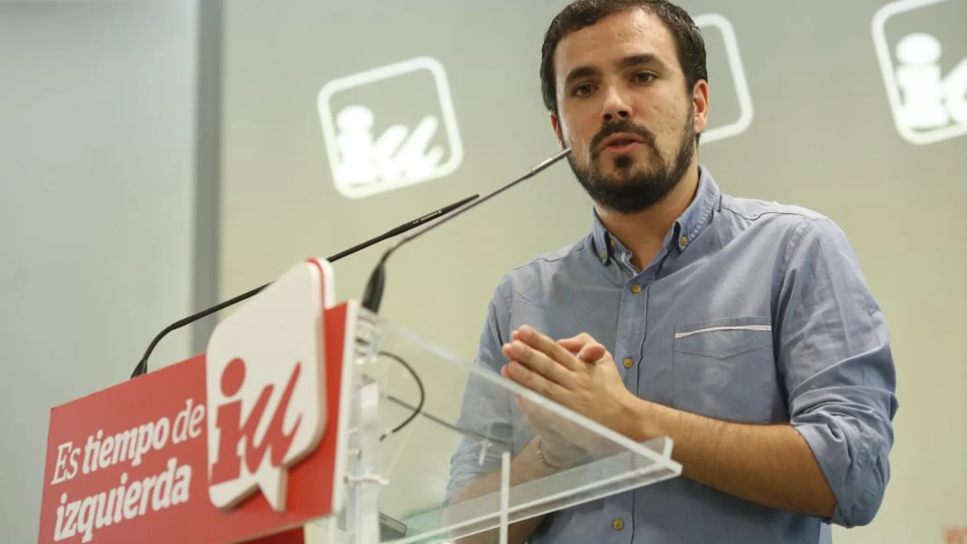 El candidato de IU-Unidad Popular, Alberto Garzón