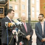 José Ballesta, Antonio Castillo y Germán Moya, ayer en la presentación